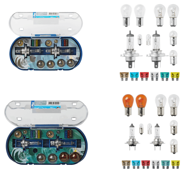 Autolampenersatzkasten H4 und H7