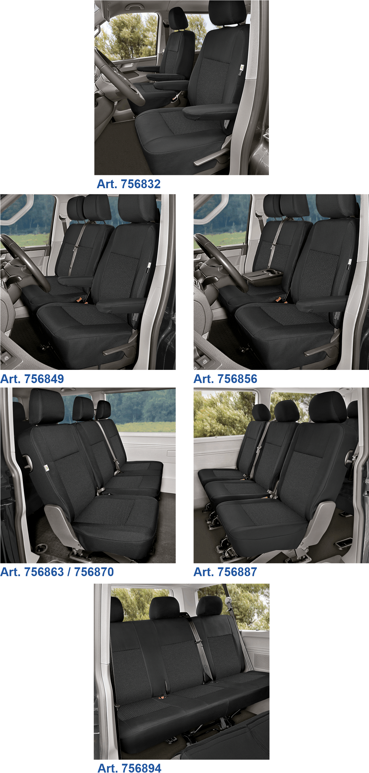 Passform Sitzbezge VW T5 und T6